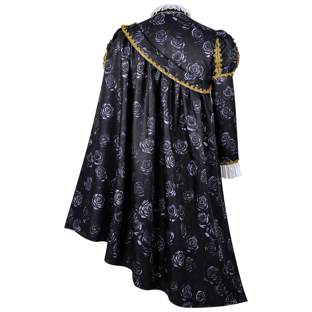 Halloween Retro Tudor Style Cloak Court Outfit Men's Royal Noble Prince Duke Stage Performance Costume