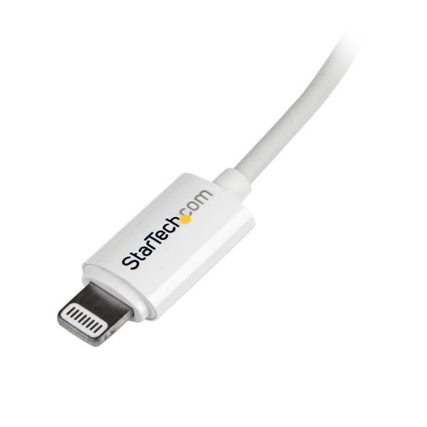 Star Tech 2 m (6 ft.) USB to Lightning Cable - Long iPhone / iPad / iPod Charger Cable - Lightning to USB Cable - Apple MFi Certified - White