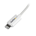 Star Tech 2 m (6 ft.) USB to Lightning Cable - Long iPhone / iPad / iPod Charger Cable - Lightning to USB Cable - Apple MFi Certified - White