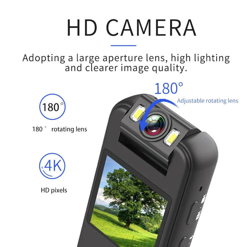 4K HD Camcorder Night Vision Law Enforcement Recorder. Leveranstid 3-5 dagar