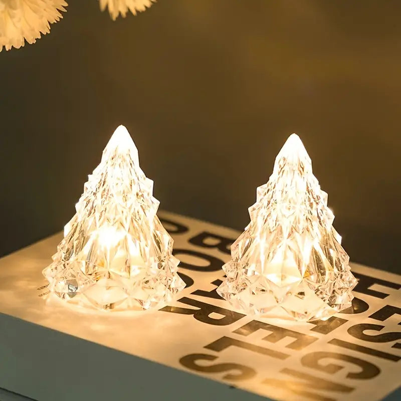 Kristall-isbergslampa – LED-nattljus i akryl