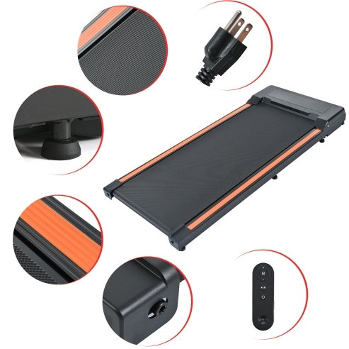 Gåband under skrivbord – walking pad med fjärr & LED