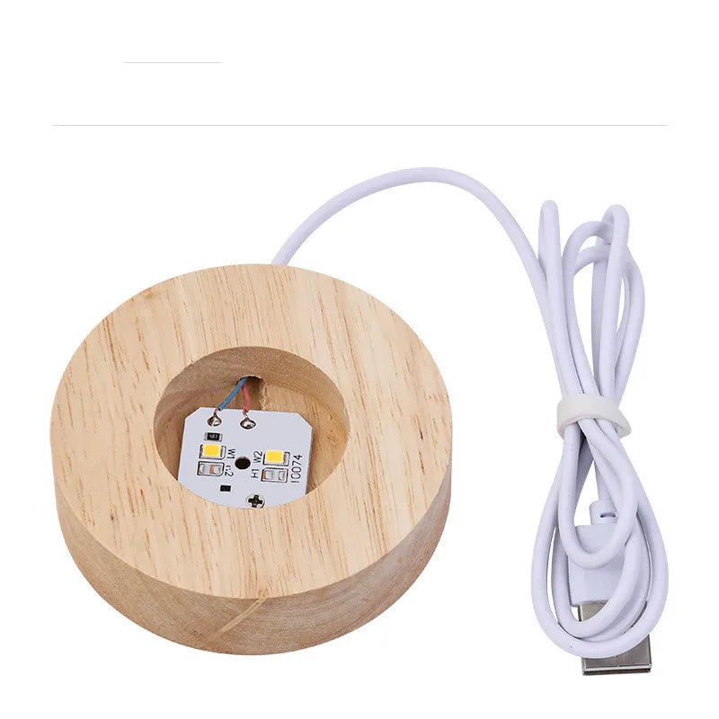 Stjärnhimmel kristallkula – 3D LED-nattlampa