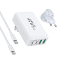 40W USB-C Väggladdare med 4 portar och 1,8m kabel – bild 2