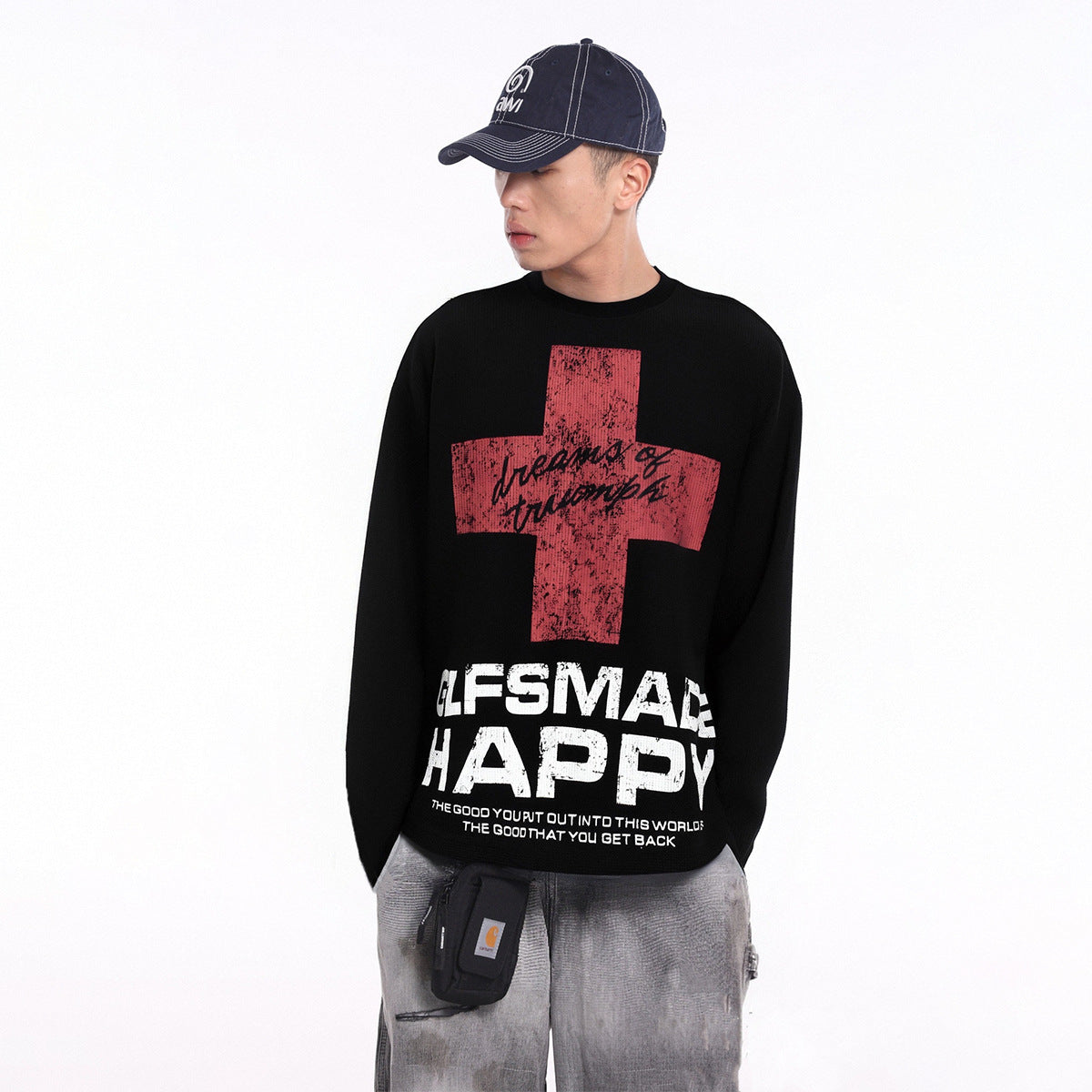 Cross hoodie man