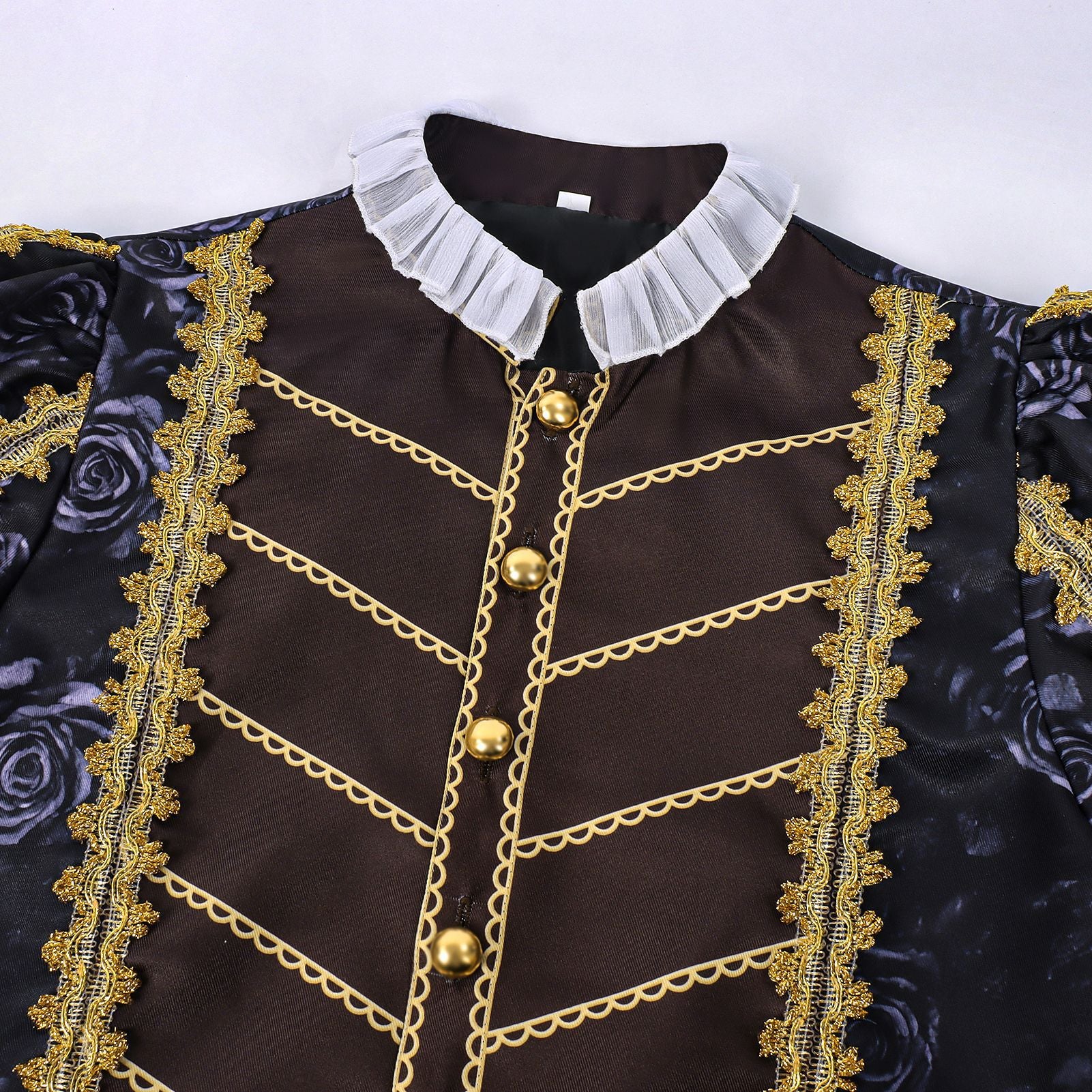 Halloween Retro Tudor Style Cloak Court Outfit Men's Royal Noble Prince Duke Stage Performance Costume