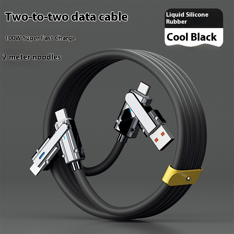 4-i-1 snabbladdningskabel – USB-C, Lightning & micro-USB