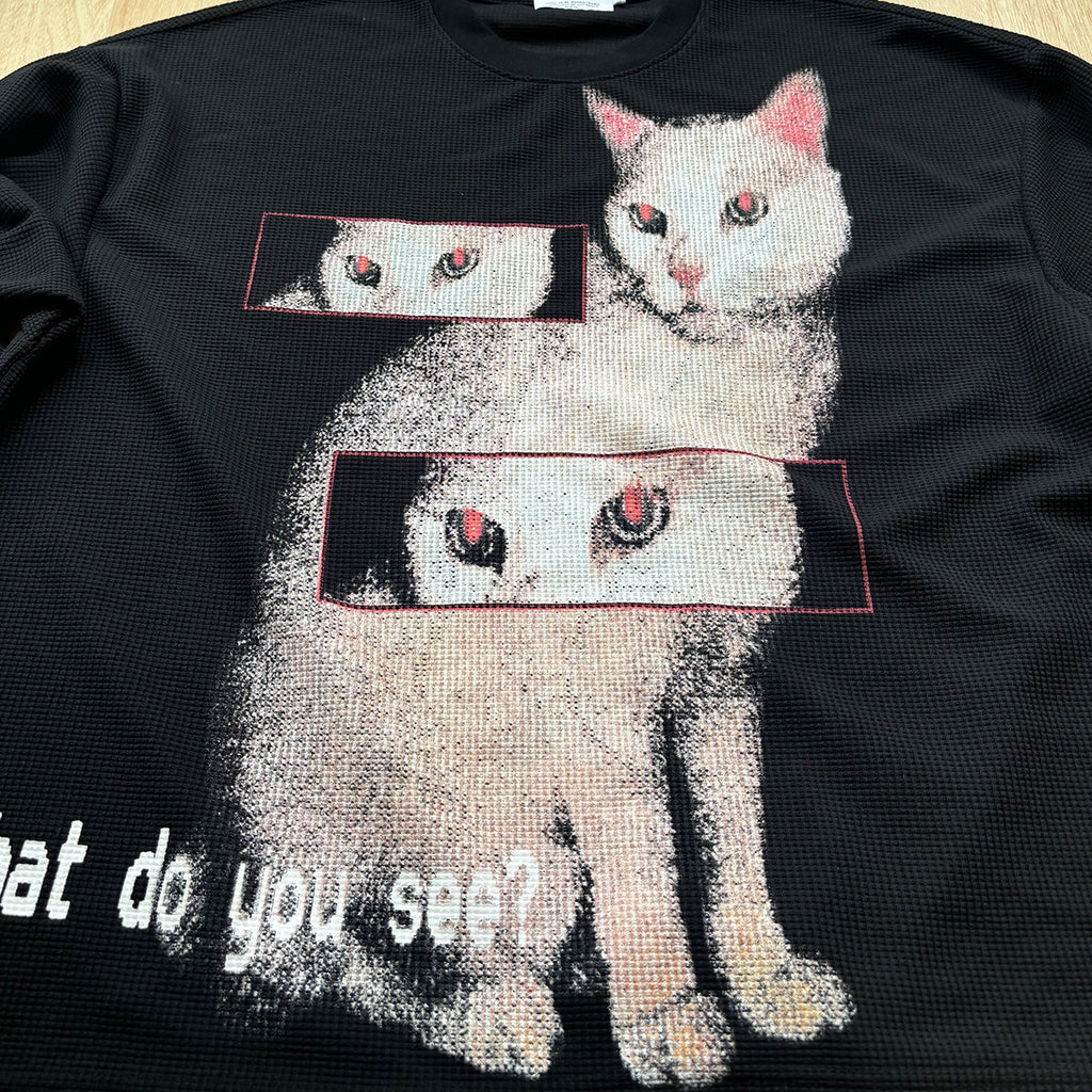 Cat hoodie man
