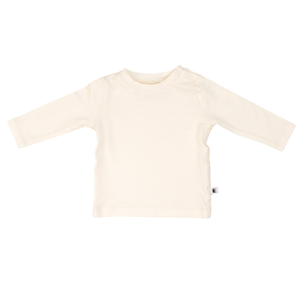 Premium Bamboo Baby Pajama Set: T-Shirt & Leggings CREAM-2