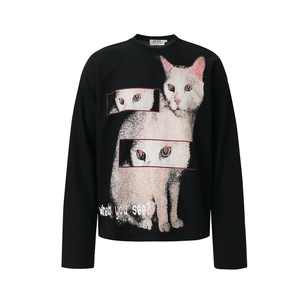 Cat hoodie man