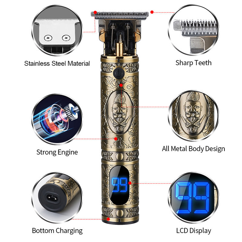 Copy of Oil Head Hair Clippers Hair Clippers Electric Hair Clippers Shave t9 Engraving Electric Hair Clippers