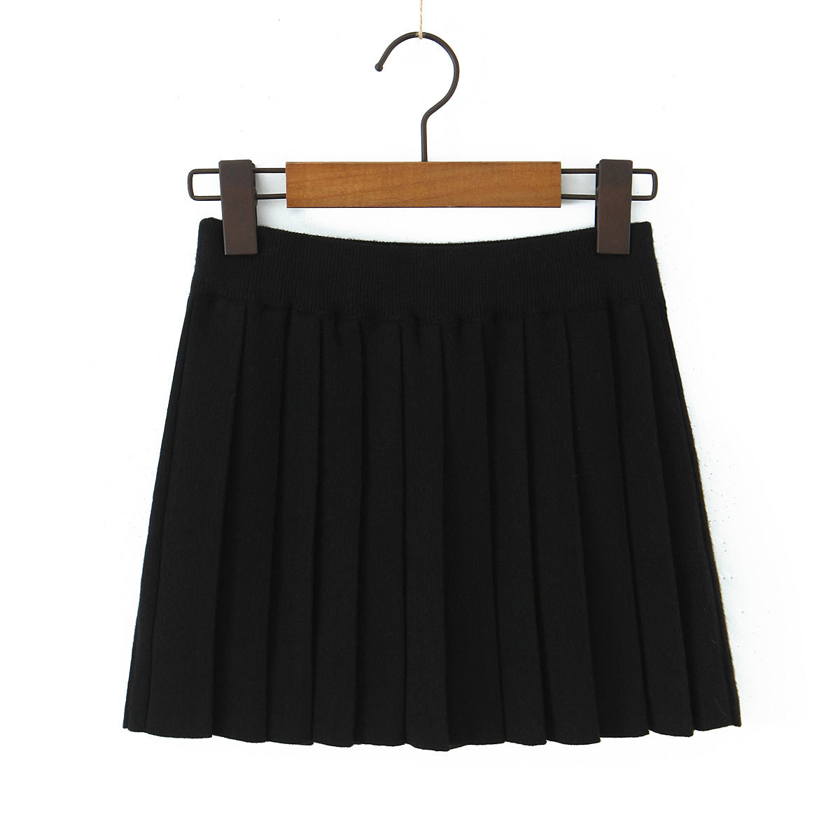 Pleated Skirt Knitted Skirt
