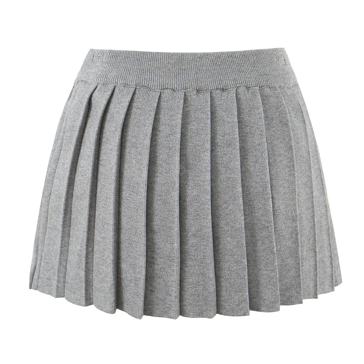 Pleated Skirt Knitted Skirt