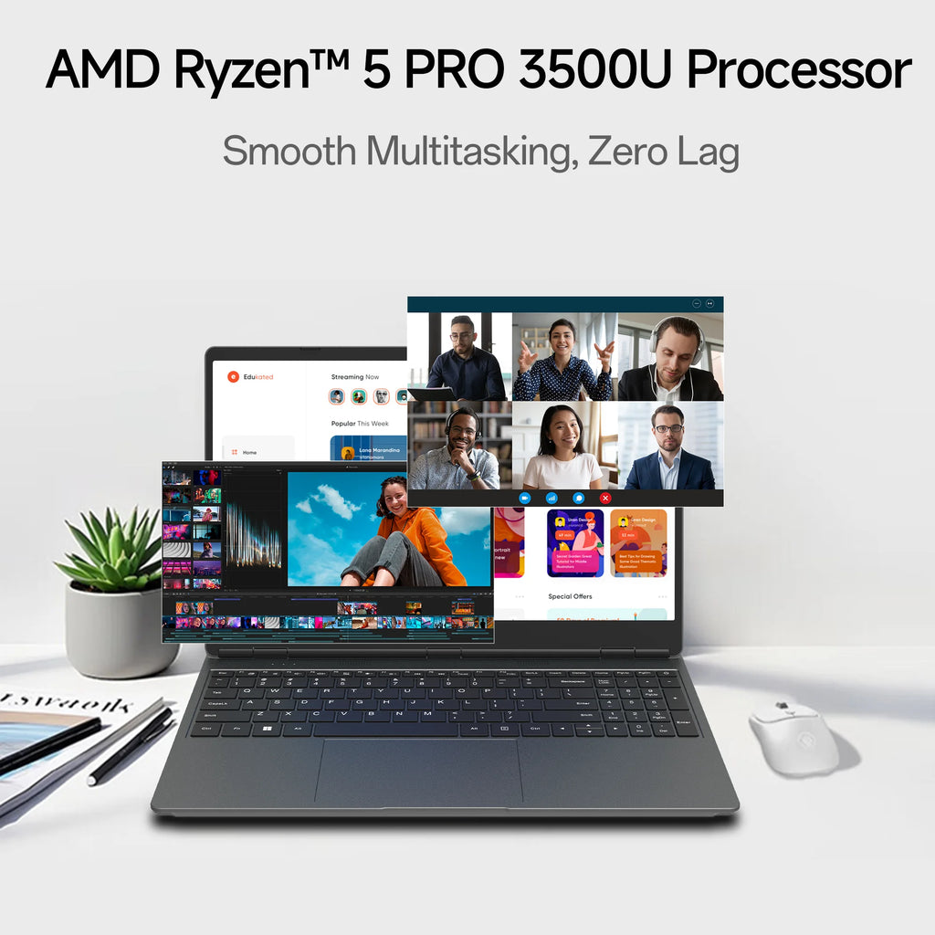 Factory Wholesale Brand New 15.6-inch AMD R5-5300U  English Keyboard Supporting OEM/ODM Win 11 System Business Laptop Computer