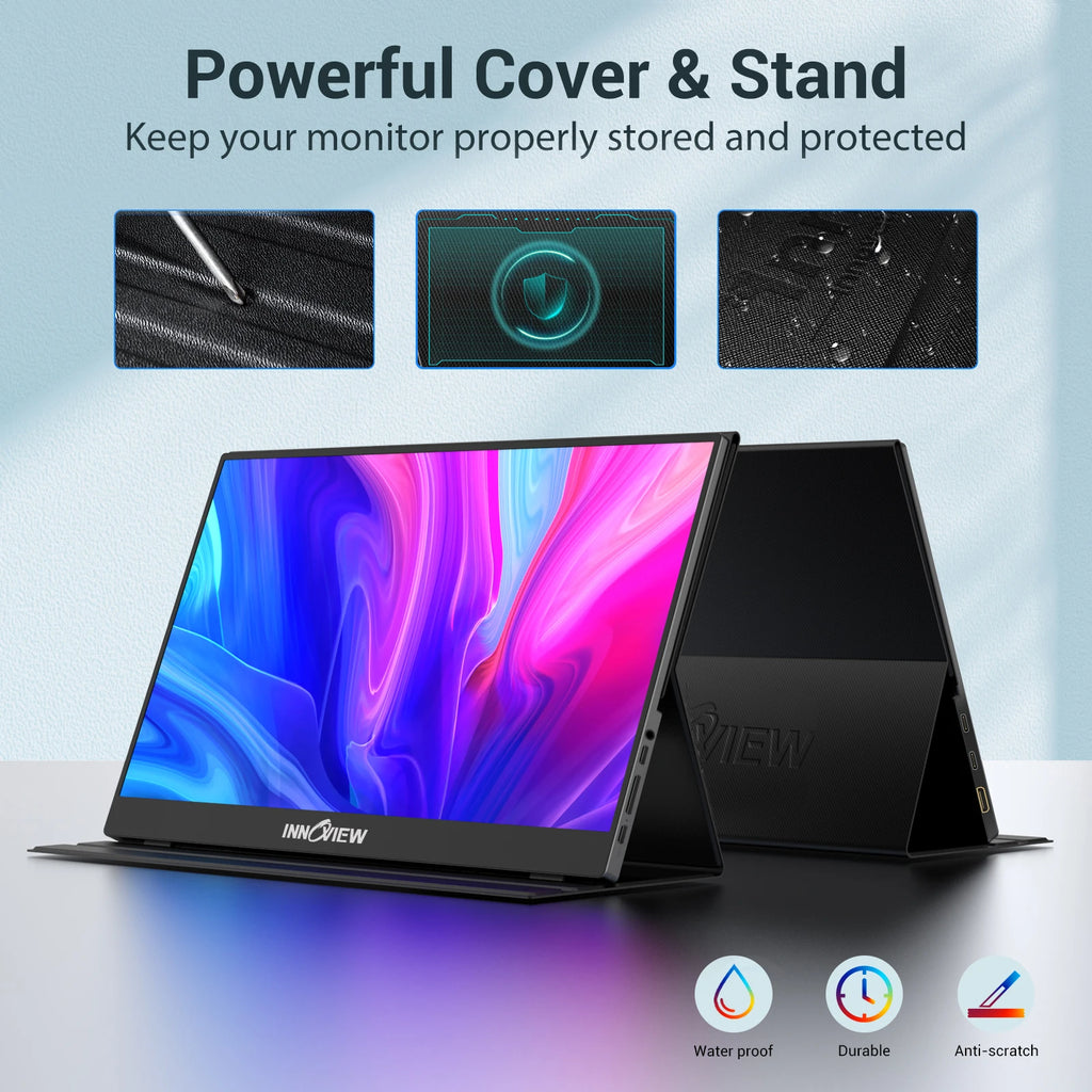 15.6 Inch Laptop Screen Extender 1200 to 1 Contrast 178 Wide View Angle Low Blue Light Flicker Free for All Day Office Work