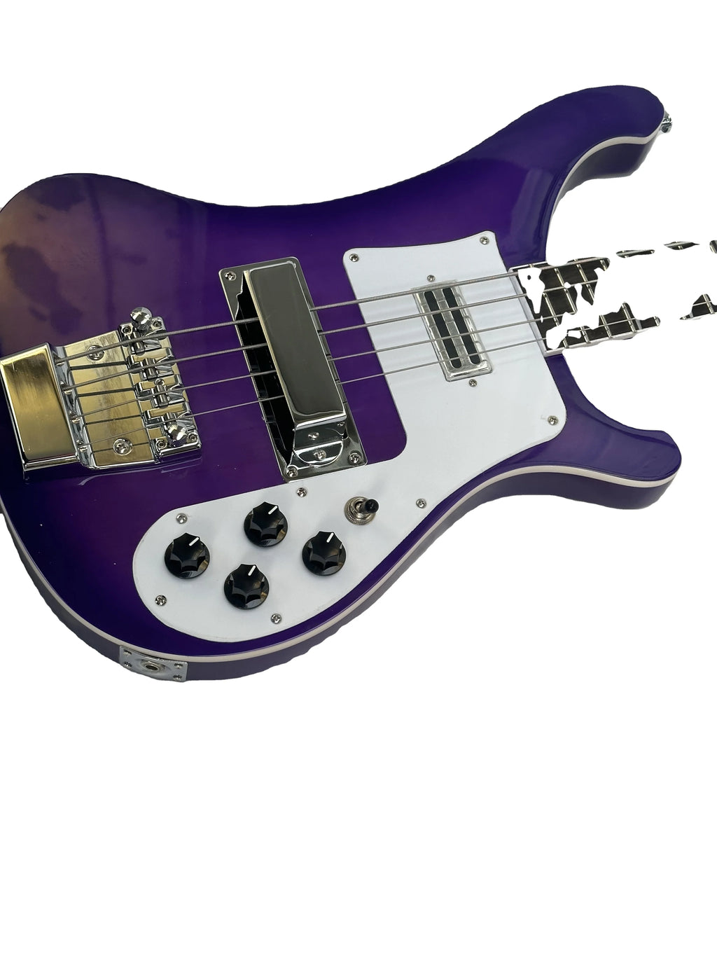 Oem High Grade 4/5 Strings Solid Mahogany Body Rosewood Fretboard Purple 4/4 Size Professional Use High-quality Active Guitar