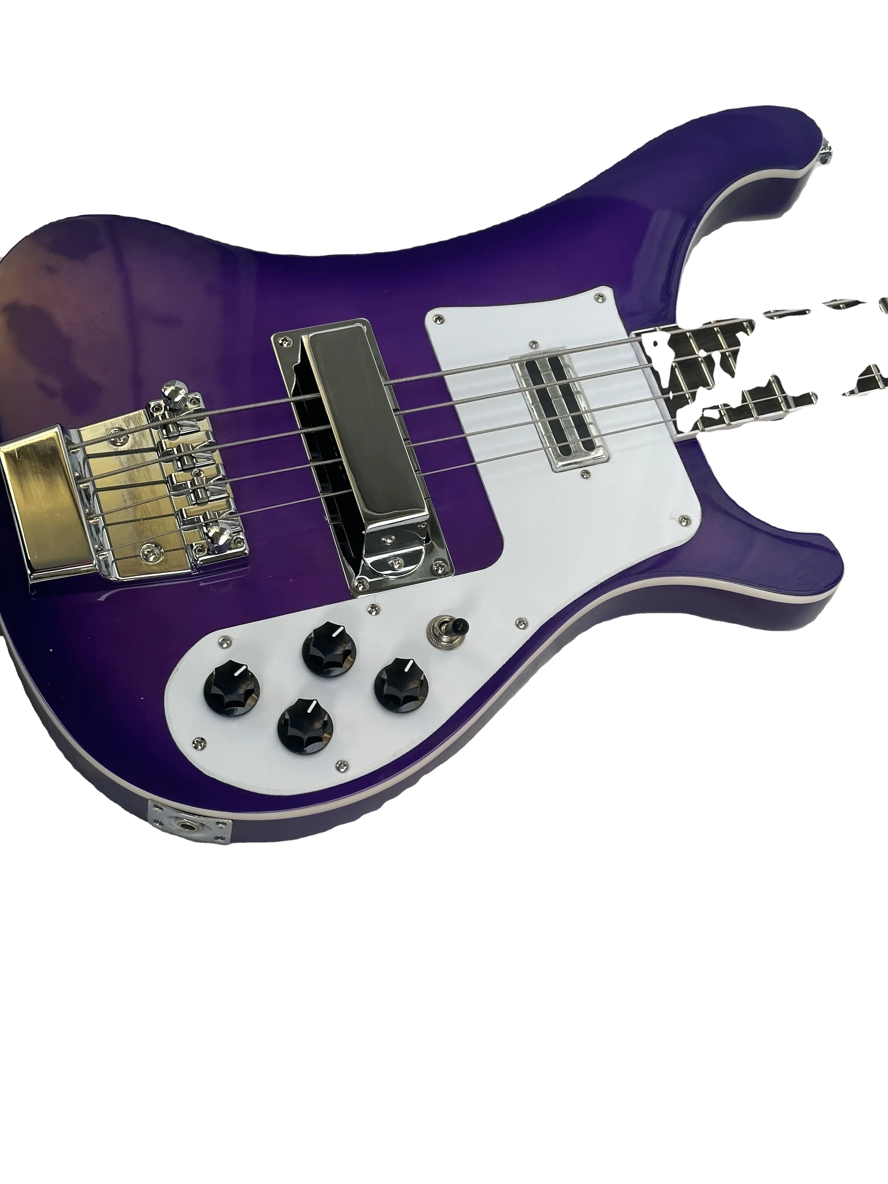 Oem High Grade 4/5 Strings Solid Mahogany Body Rosewood Fretboard Purple 4/4 Size Professional Use High-quality Active Guitar