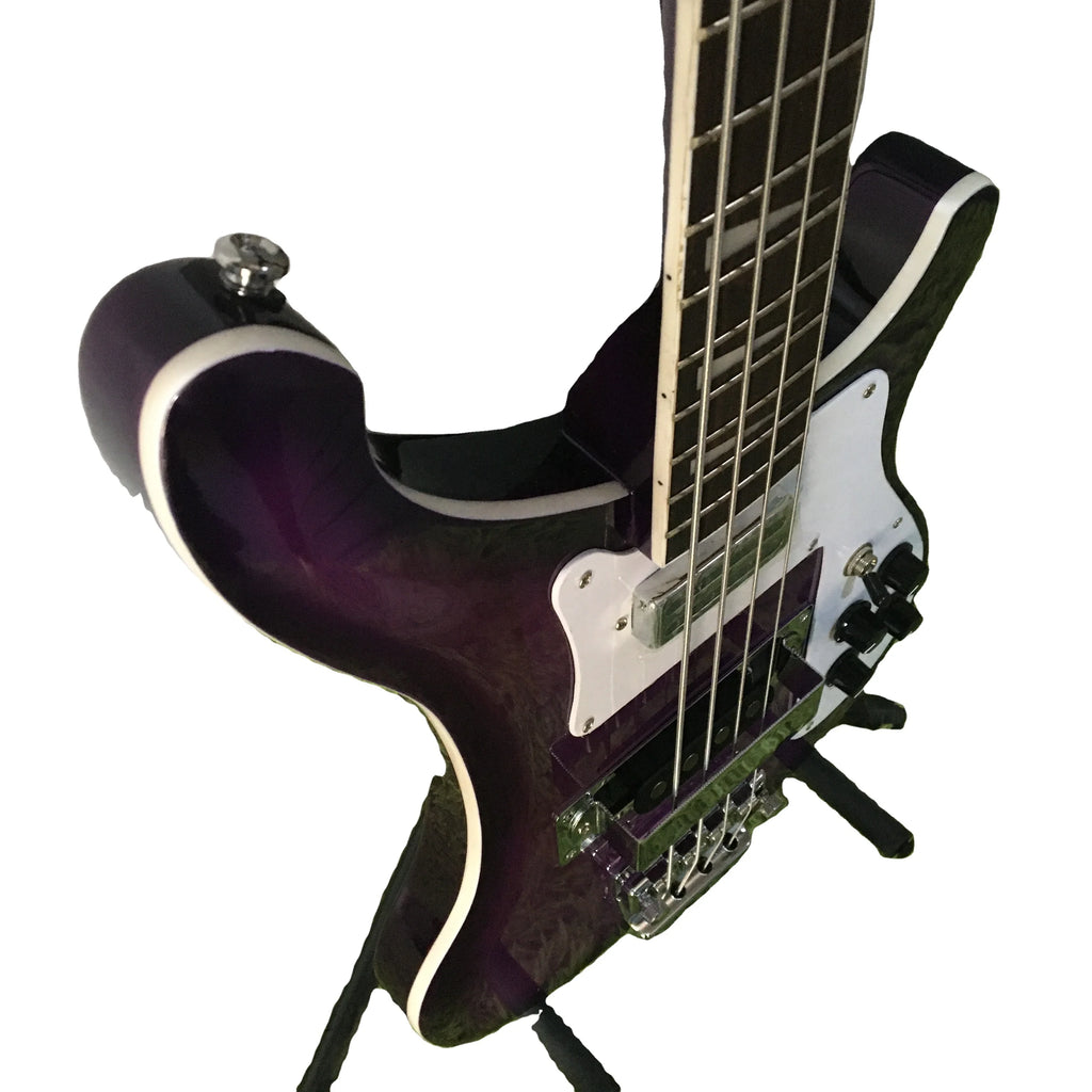 Oem High Grade 4/5 Strings Solid Mahogany Body Rosewood Fretboard Purple 4/4 Size Professional Use High-quality Active Guitar