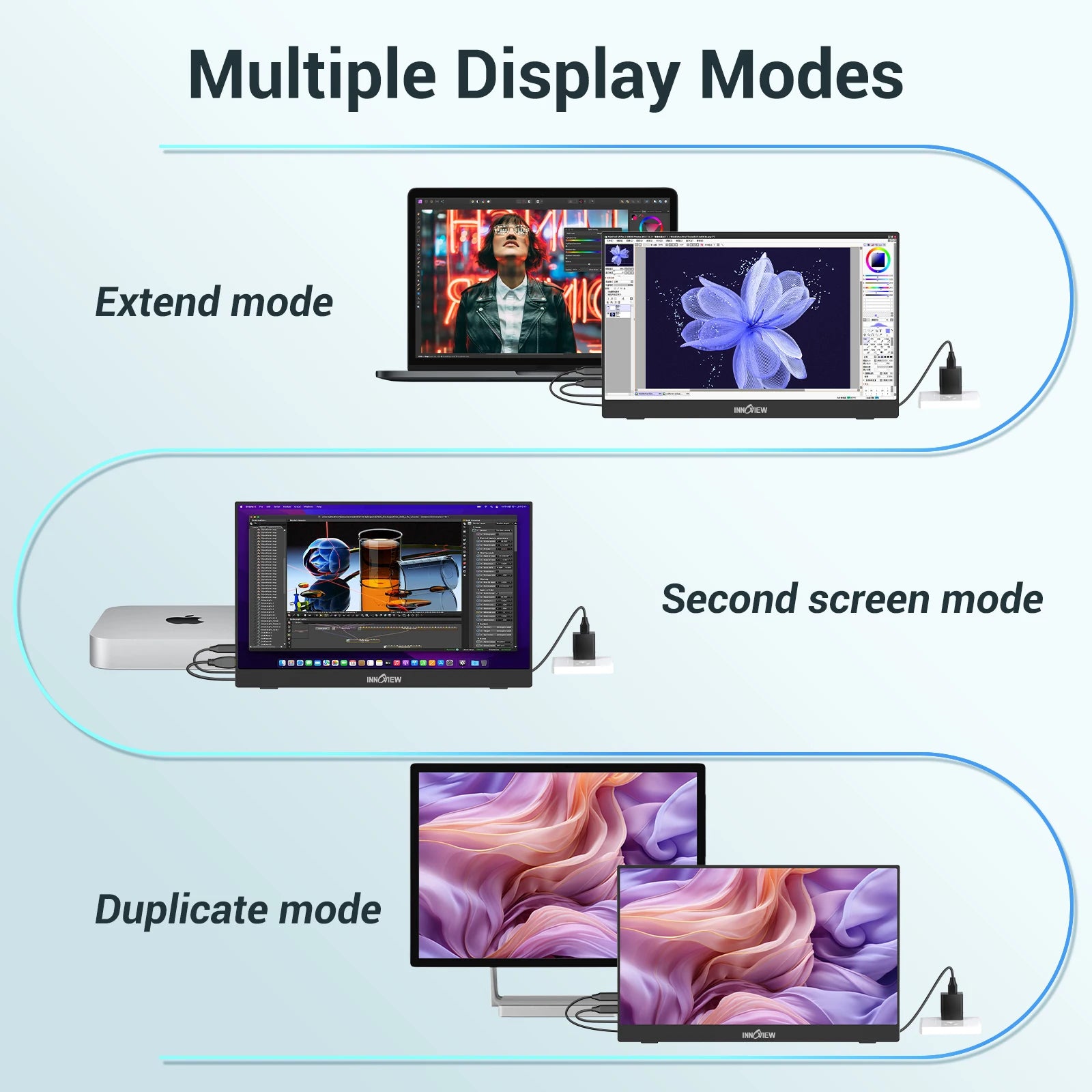 15.6 Inch Laptop Screen Extender 1200 to 1 Contrast 178 Wide View Angle Low Blue Light Flicker Free for All Day Office Work