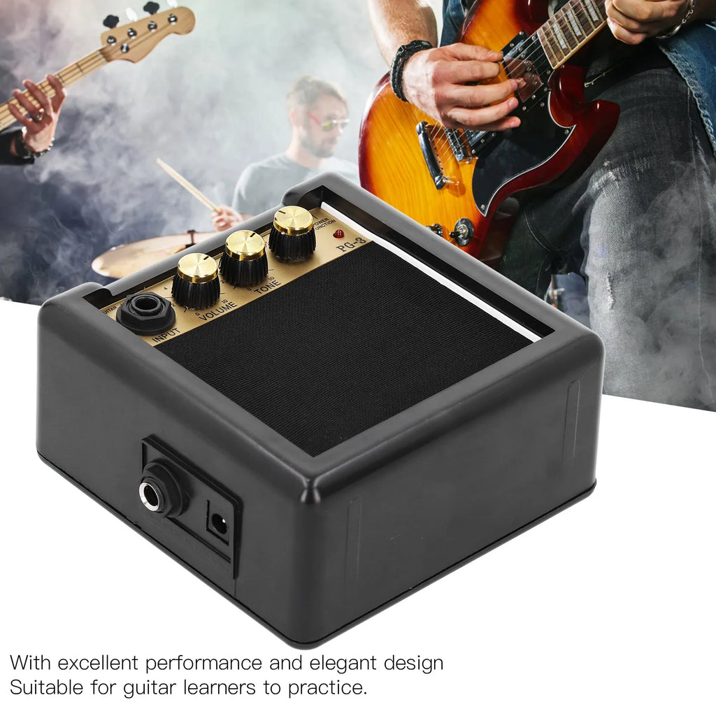 Guitar Amplifier Portable Mini Musical Instrument Accessories Small Speaker PG‑3 3W 3W Guitar Amplifier