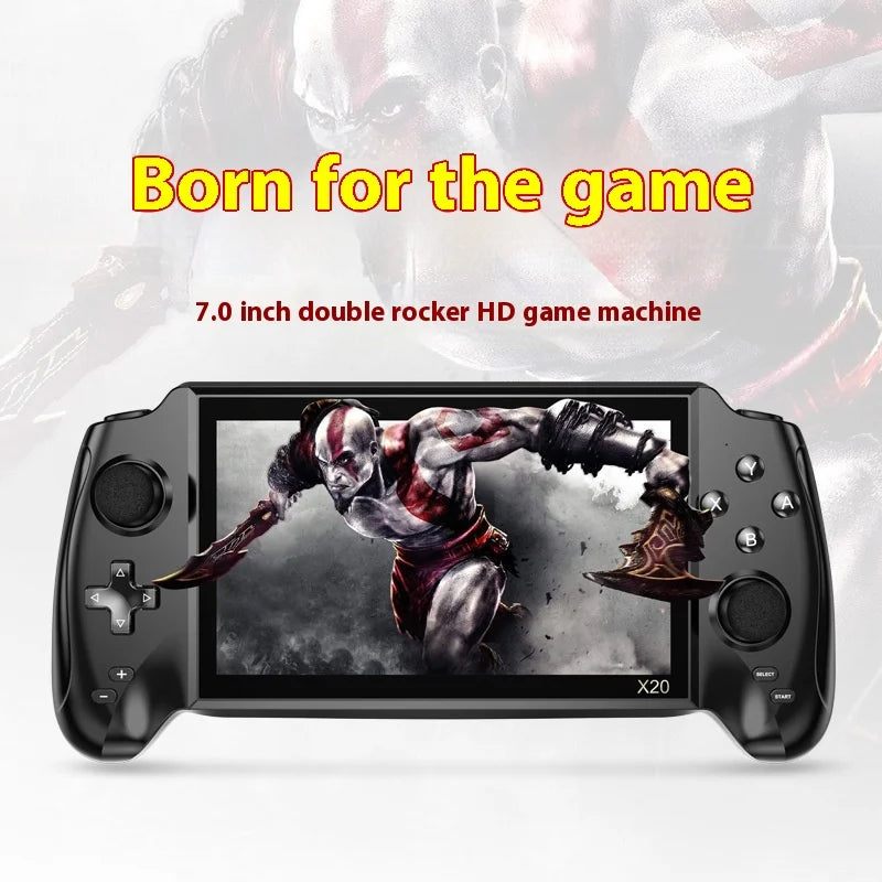 7-Inch IPS Retro Game Console with 3000+ NES/GBA Games, 2-Player Arcade, 4500mAh Battery & 24 Languages