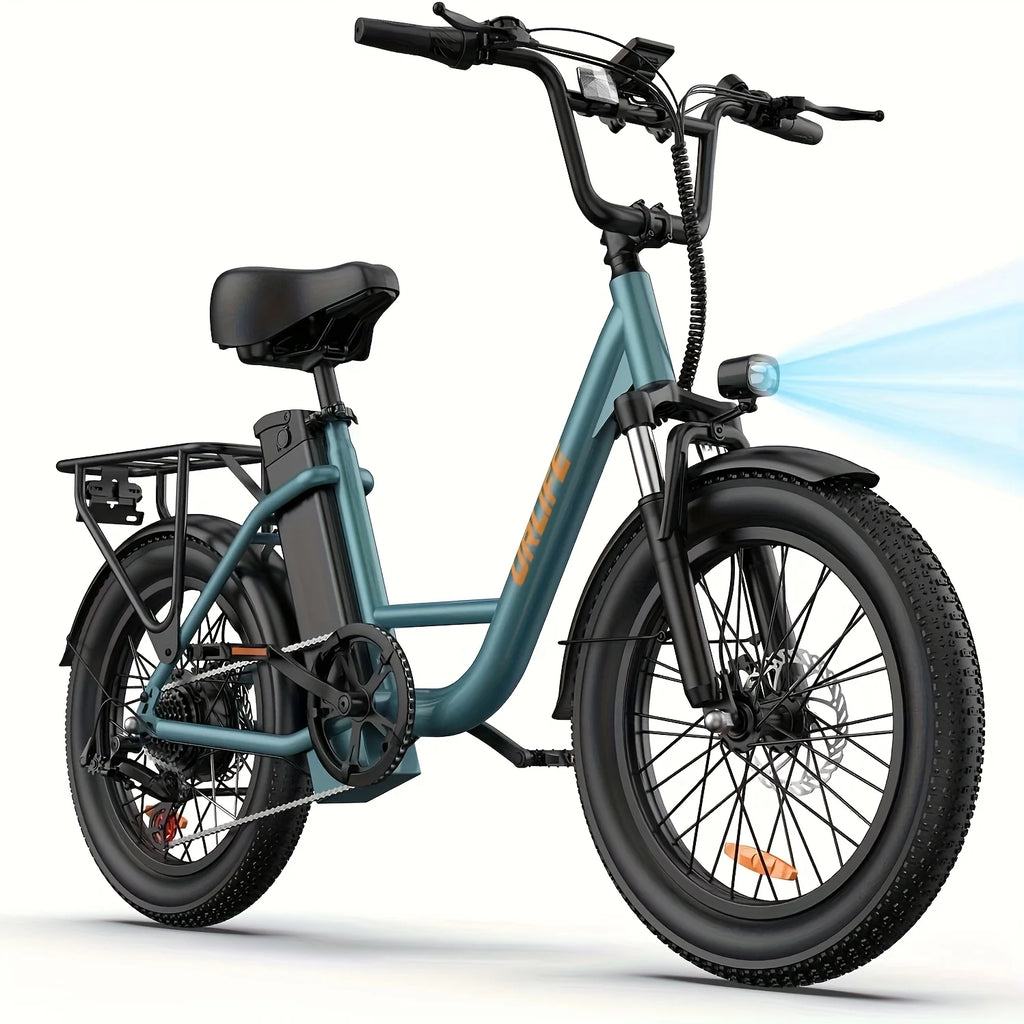 URLIFE E20 Electric Bike For Adults 250W Motor Electric Bike 48V 13AH 20 Inch Tires City Commuter Electric Bike