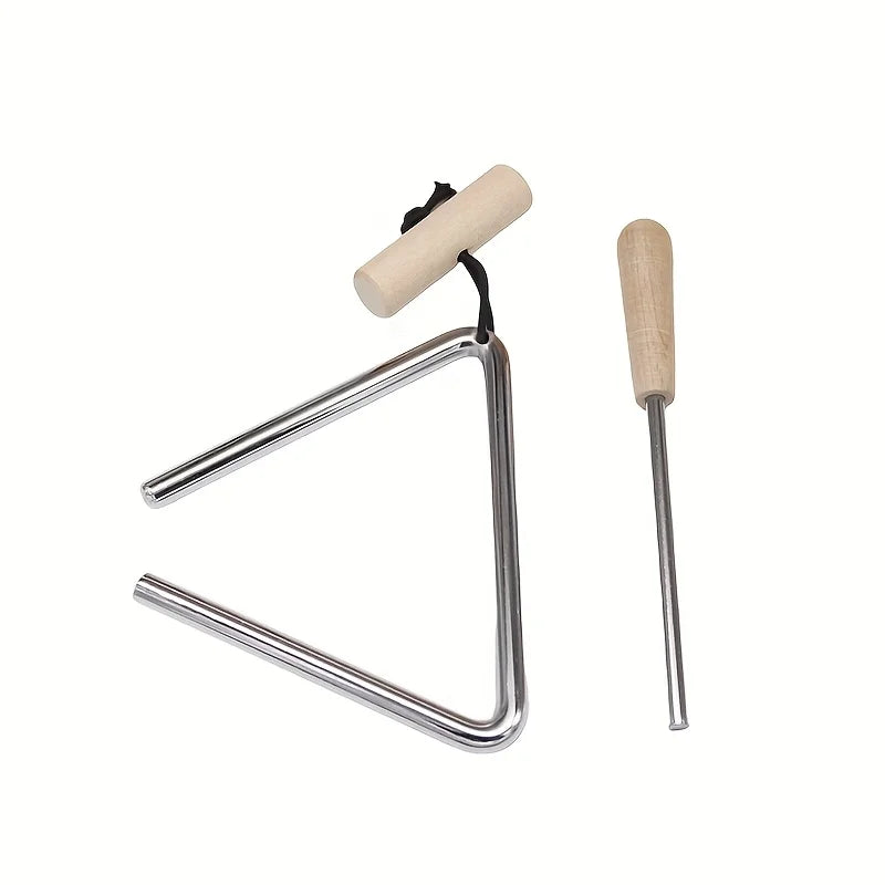 Professional Triangle Instrument Set, Fun Percussion Instrument with Percussion Stick, Music Performance and Accompaniment