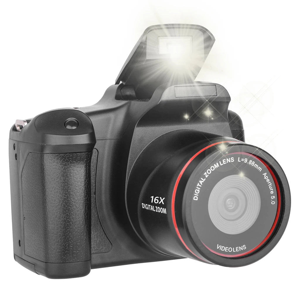 Camcorder 16X Zoom Vlogging Camera with 2.4 Inch LCD Screen Video Recorder for Photography and Video