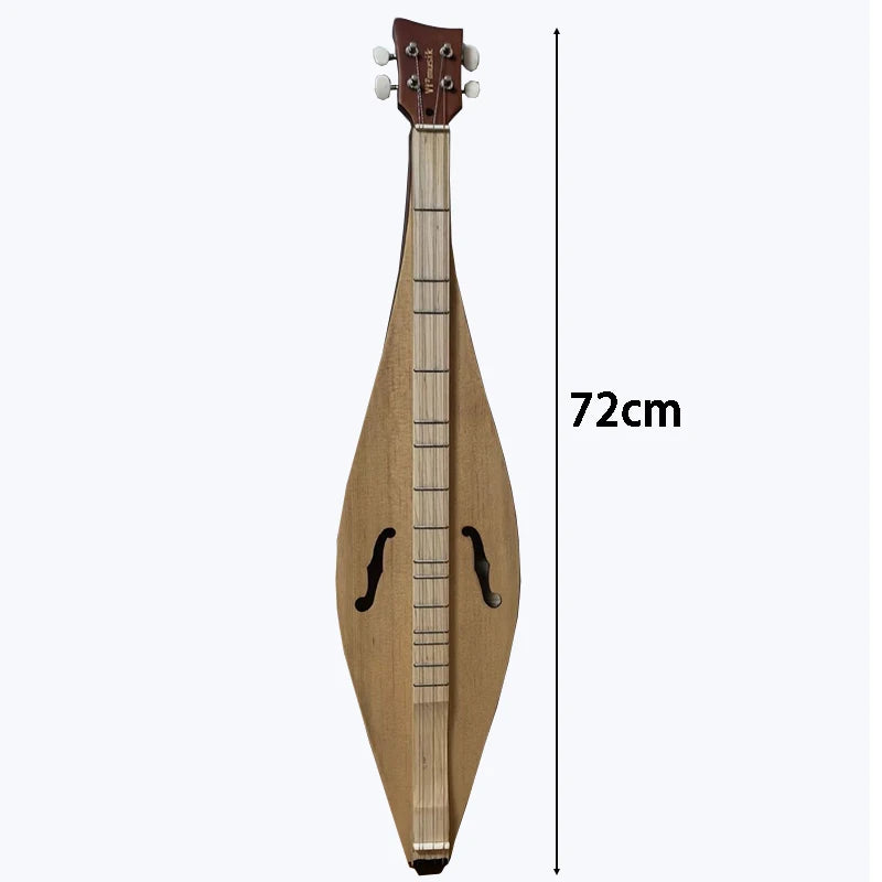 Portable Dulcimer Guitar 4 String Wooden Guqin Adult Practice Classical National Musical Instruments Hammered String Instrument