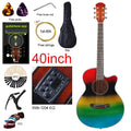 Folk Guitar Electric Acoustic Guitar Thin Body Guitar Folk Electric Guitar 40inch Acoustic Electric Guitar Free Bag Accessory
