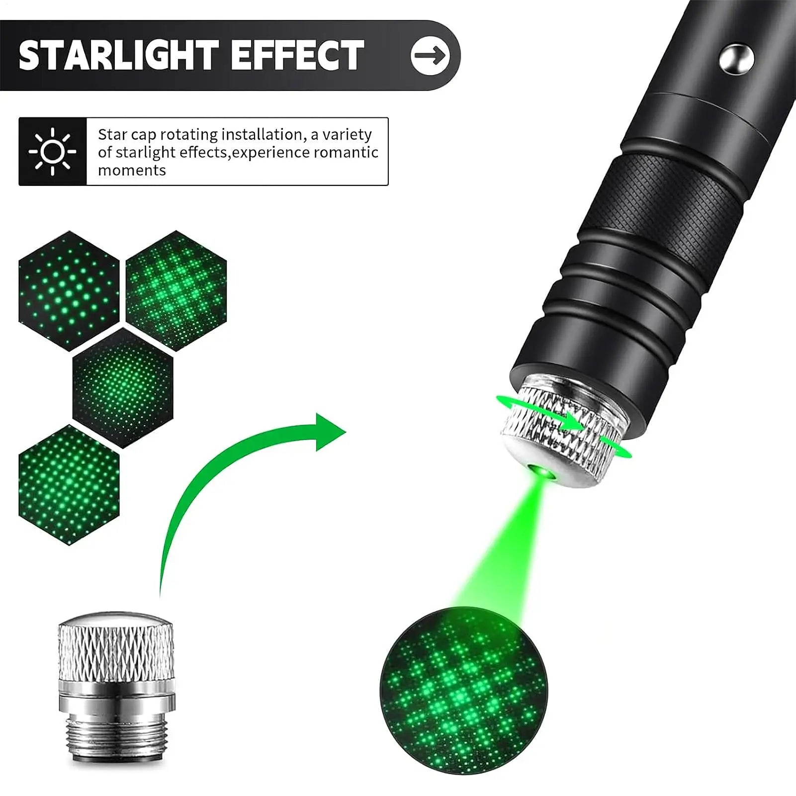 Flashlights For Home 4 Modes Multi-functional Flashlight For Hiking For Camping Outdoor Home Work Car Search Hiking Night