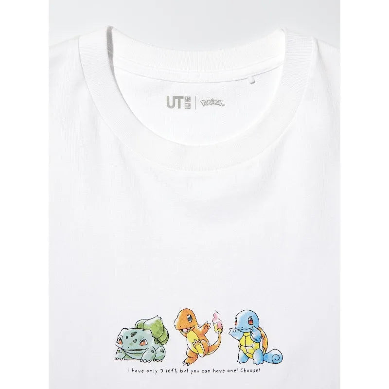 Pok É Mon Commemorative T-shirt, Children's Casual Cotton Top, Soft and Comfortable