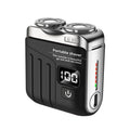 Electric Smart Shaver Digital Display Mini Dual Blade Rechargeable Shaver Household Car Shaver Powerful Men's Gift Shaver