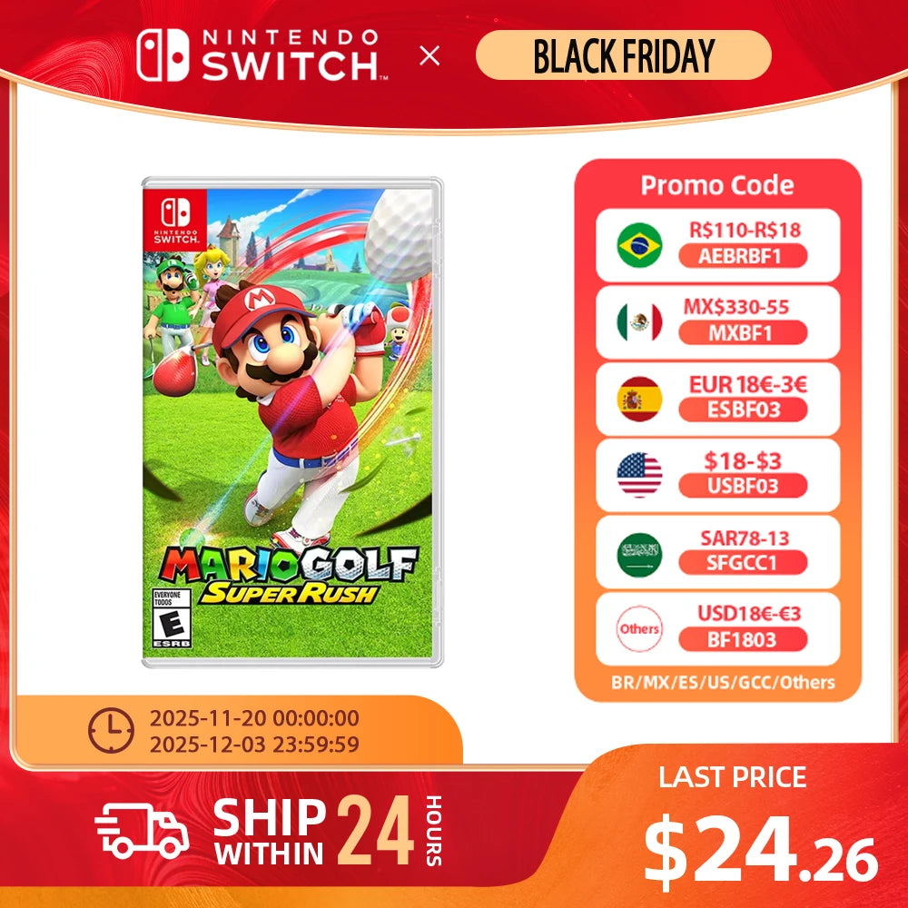 Mario Golf : Super Rush - Nintendo Switch Game Deals for Nintendo Switch OLED Nintendo Switch Lite Switch Game Card Physical