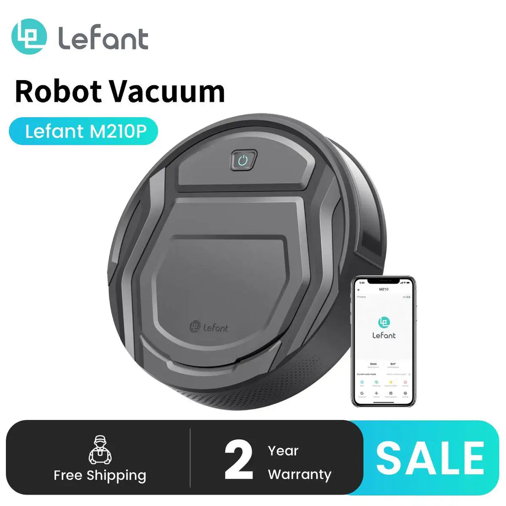 Lefant M210P Robot Vacuum Cleaner Remote Control, Featured Carpet Cleaner Small Robot 7.8cm Thin 28cm DIA, Robotic Vacuum Alexa