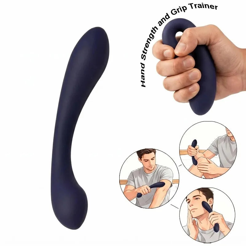 Facial Massager Silicone Muscle Massage Can Be Used for The Whole Body Manual Massage Home Beauty Salon Same Dual Head Massage