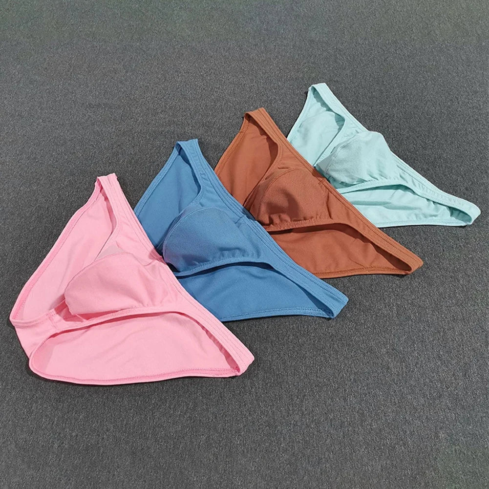 Men Underpants Breathable Triangle Men's Panties Casual Sexy Lingerie Comfortable Color Underwear Elastic Briefs Sexy Lingerie