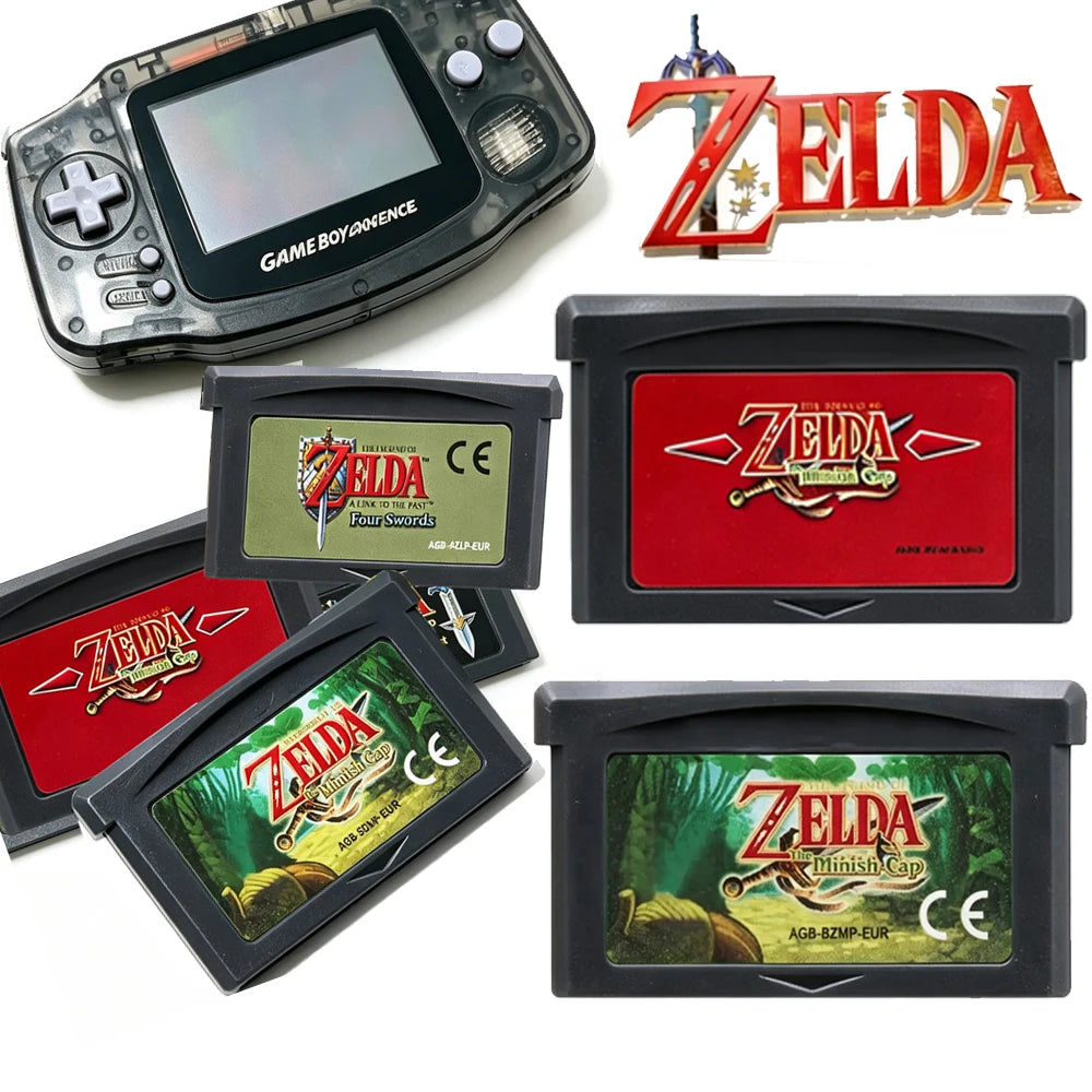2026 Zelda GBA Game Cartridge 32 Bit Video Game Console Legend Of Zelda Game Card Link To The Past Awakening DX Minish Cap