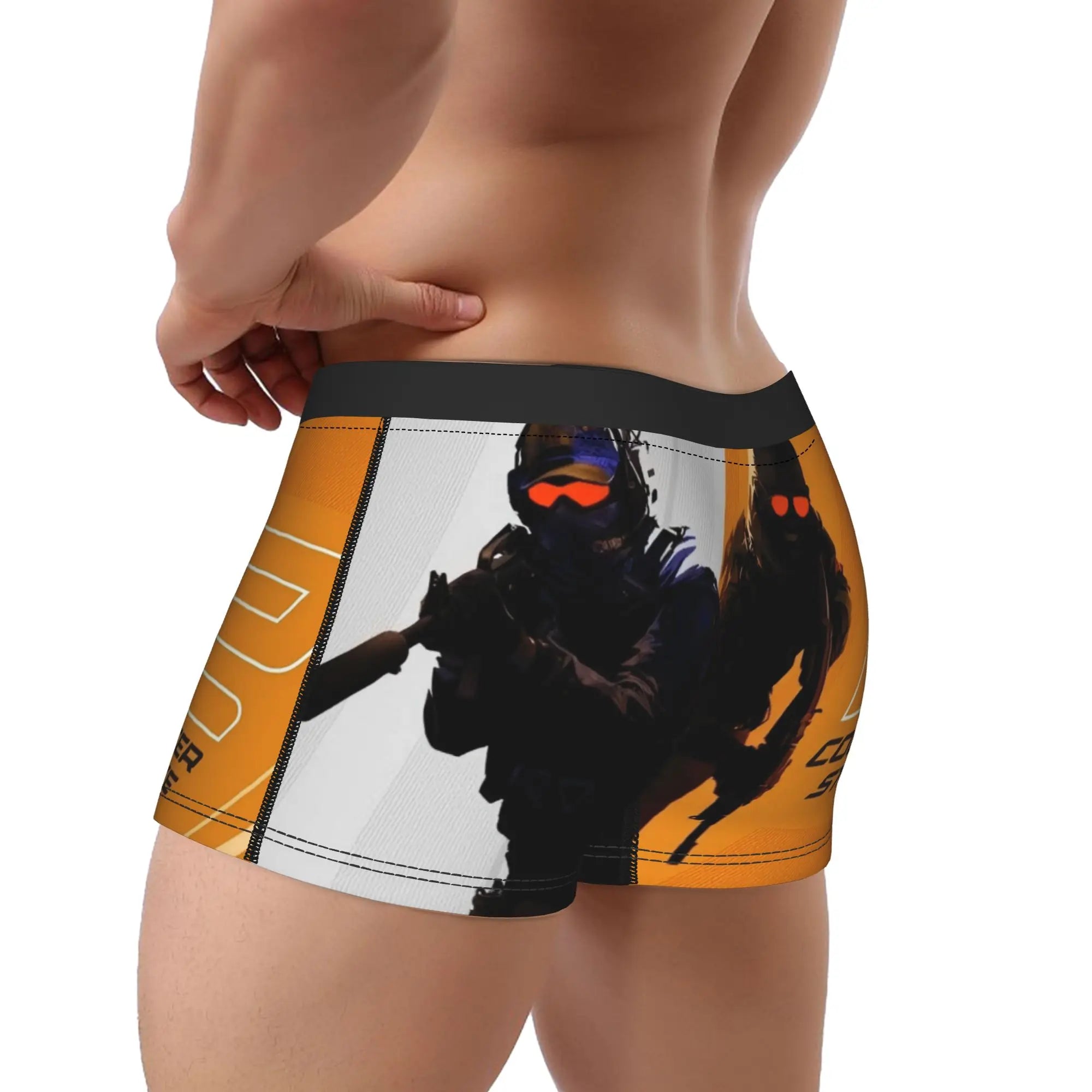 CS GO CS GO Underpants Homme Panties Man Underwear Print Shorts Boxer Briefs