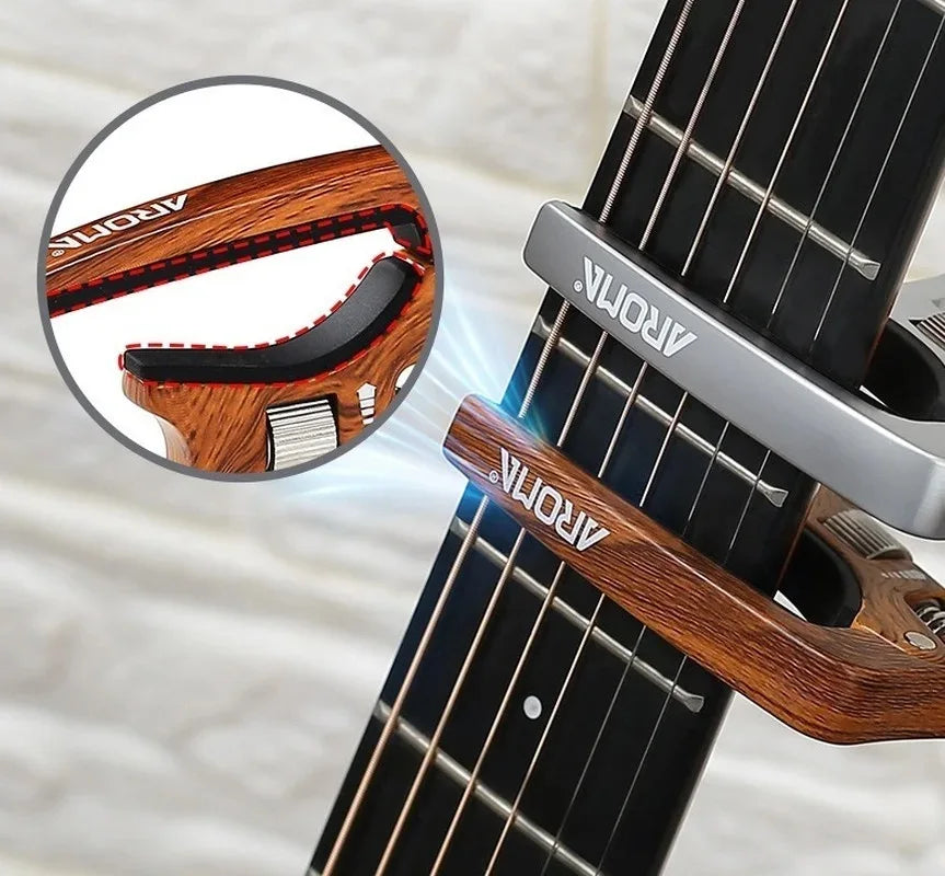 AROMA AC-30 Guitar Capo for Acoustic Guitar and Electric Guitar Pressure Tension Guitar Pressure Tension Adjustable Guitar