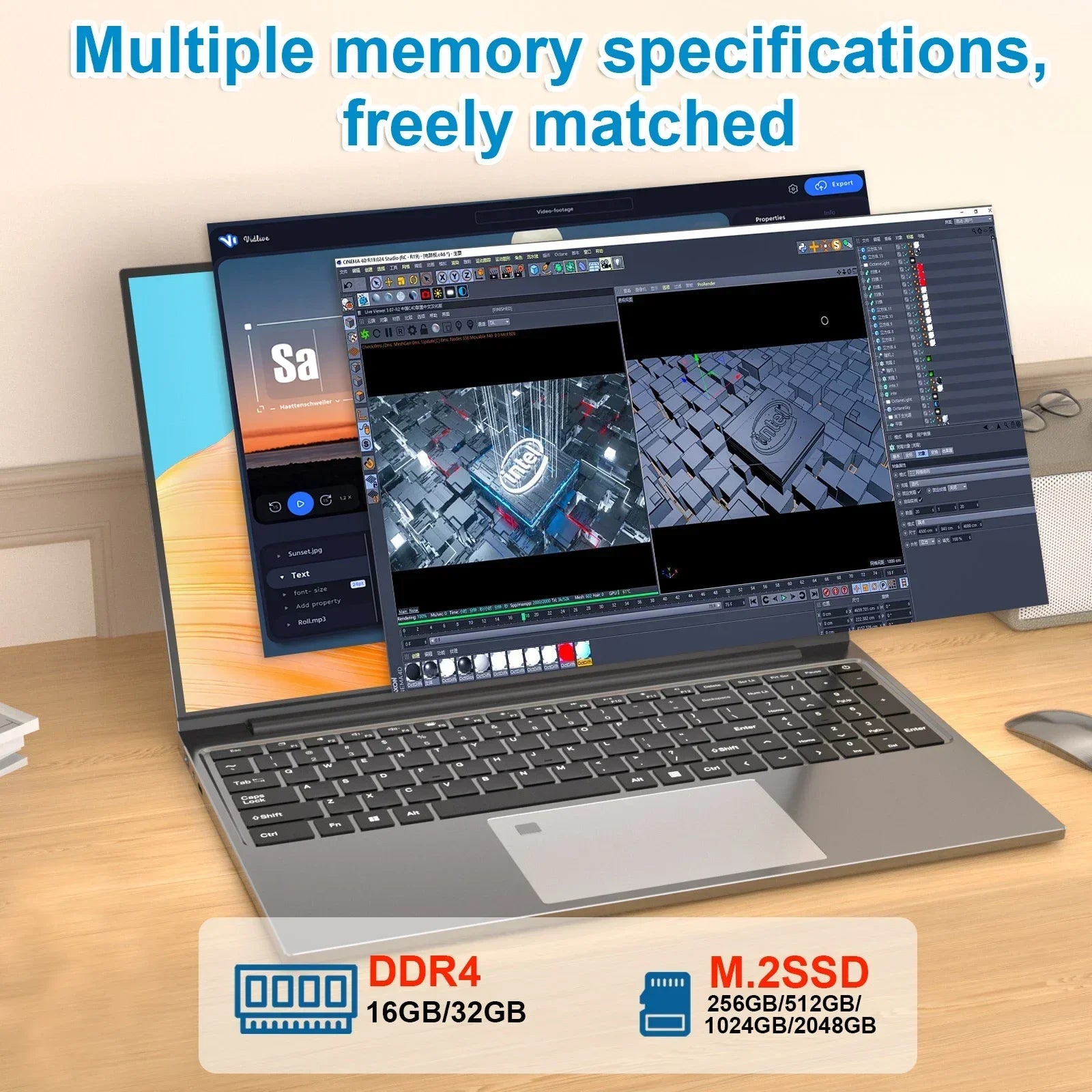 Intel Core i7-6500Y Laptop Gamer Office Study Computer PC 1080P Display Windows 11 Notebook 15.6" Portable 32GB RAM 2TB SSD