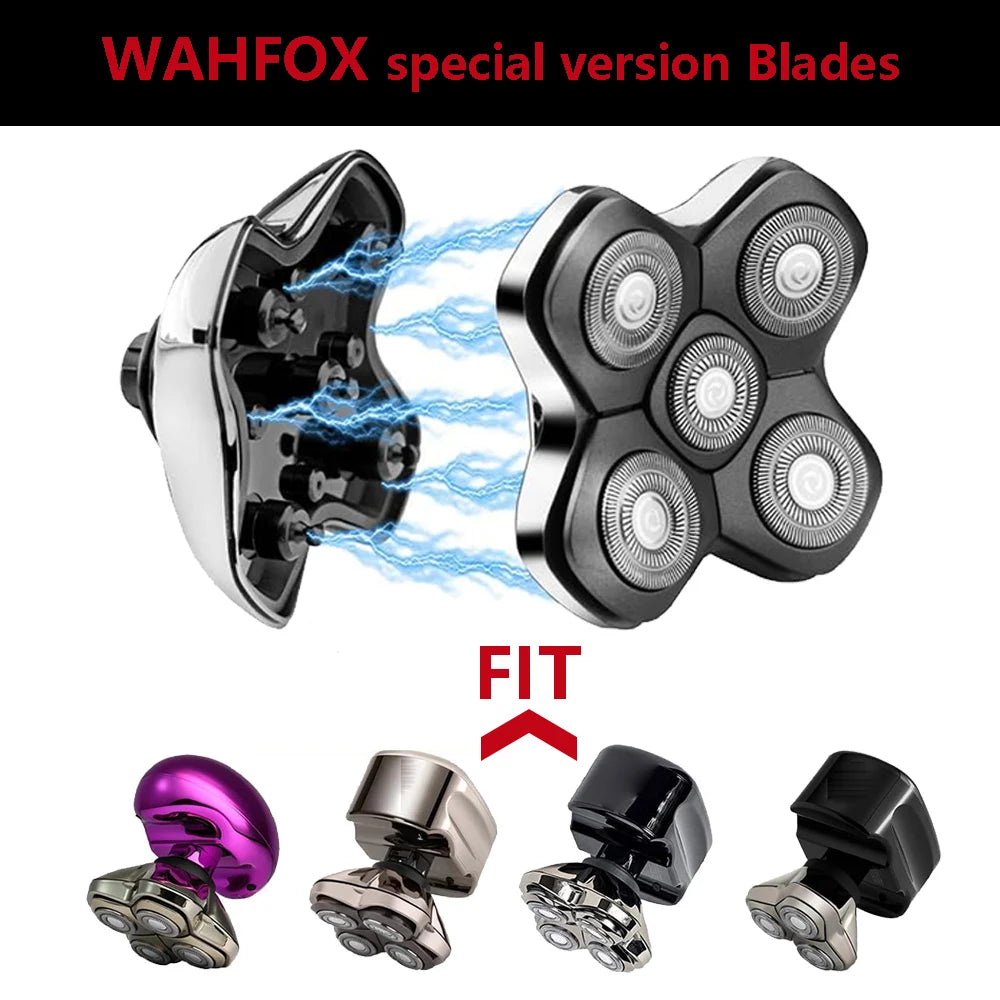 WAHFOX Shaver Replacement Heads for SKULL SHAVER PITBULL Head Shaver