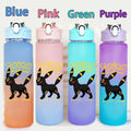 For Poke Mon Straw Cup 750ML Monster Pocket Water Bottle Portable Sports Plastic Anime Gradient Drinking Gift