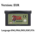 2026 Zelda GBA Game Cartridge 32 Bit Video Game Console Legend Of Zelda Game Card Link To The Past Awakening DX Minish Cap