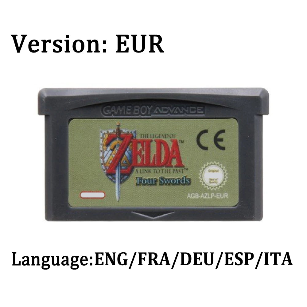 2026 Zelda GBA Game Cartridge 32 Bit Video Game Console Legend Of Zelda Game Card Link To The Past Awakening DX Minish Cap
