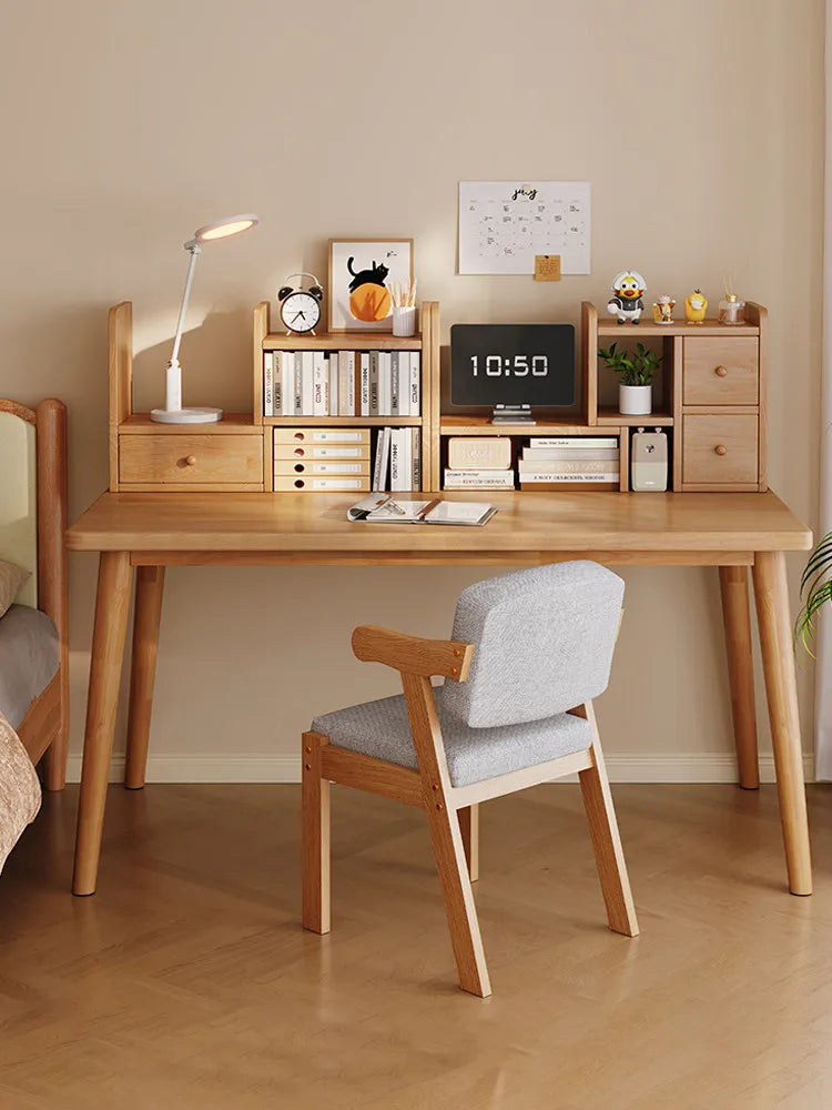 All Solid Wood Desk, Against The Wall Table, Home Study Table, Small Apartment, Bedroom Study, Adult Simple Computer Desk