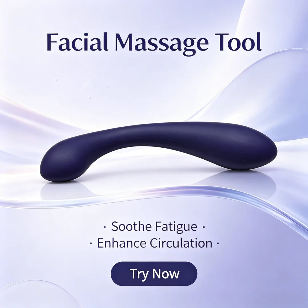 Facial Massager Silicone Muscle Massage Can Be Used for The Whole Body Manual Massage Home Beauty Salon Same Dual Head Massage