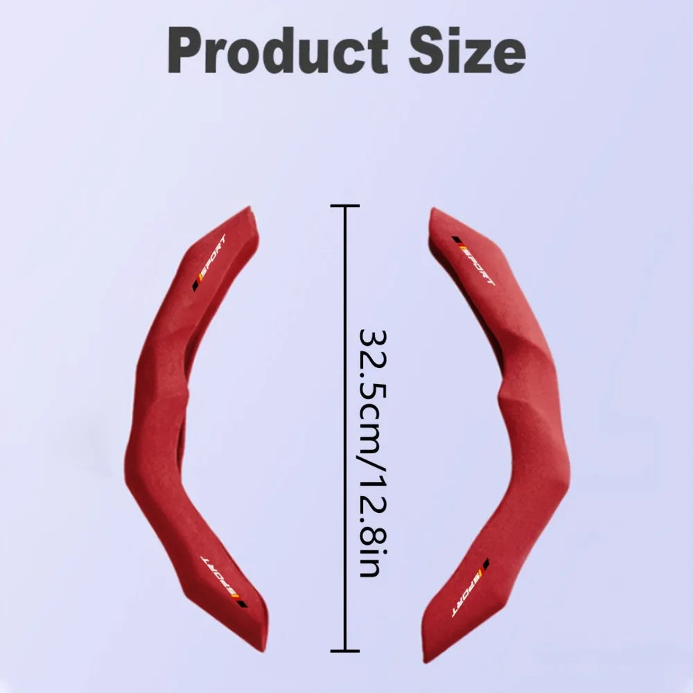 Fashion Red Car Steering Wheel Cover for Most Cars