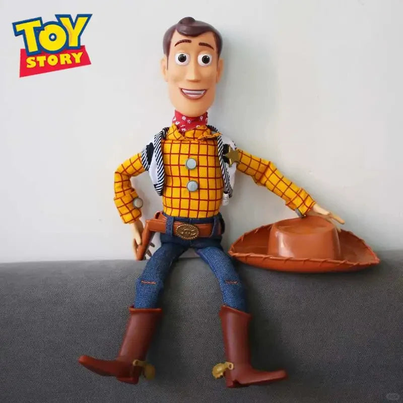Toy Story Anime Dolls Woody Jessie Voice Function Doll Multi Joint Movable Talking Toys Desktop Decoration Collectible Hobby
