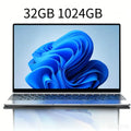 Intel Core i7-6500Y Laptop Gamer Office Study Computer PC 1080P Display Windows 11 Notebook 15.6" Portable 32GB RAM 2TB SSD